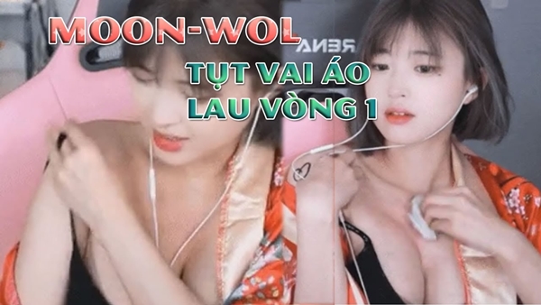 clip moon wol coi ao khoe nguc 1